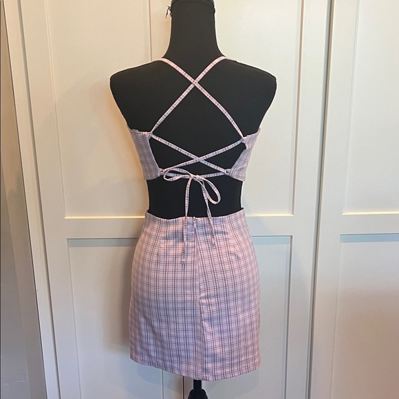 Pull&Bear Lavender Plaid Mini Skirt Set Size S (Juniors) - Picture 4 of 8
